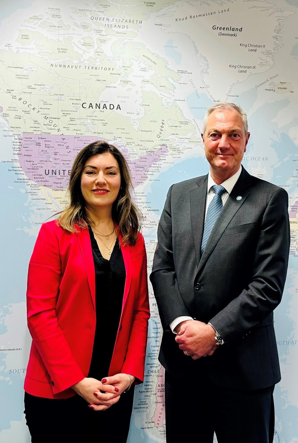 Caroline with Gaute Sivertsen, Director of the IOPC Funds